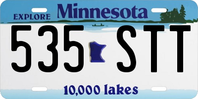 MN license plate 535STT