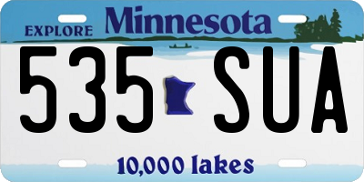 MN license plate 535SUA