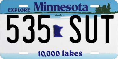 MN license plate 535SUT