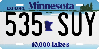 MN license plate 535SUY