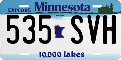 MN license plate 535SVH