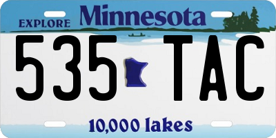 MN license plate 535TAC