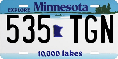 MN license plate 535TGN