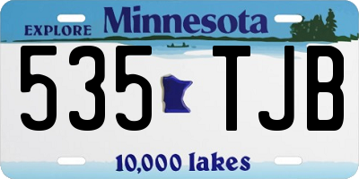 MN license plate 535TJB