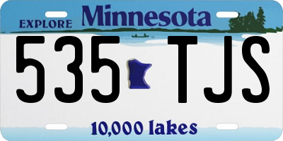 MN license plate 535TJS