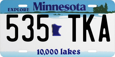 MN license plate 535TKA