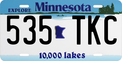 MN license plate 535TKC