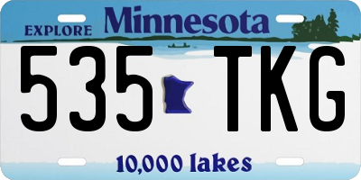MN license plate 535TKG