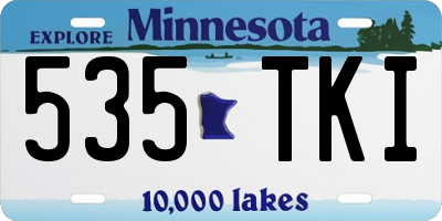 MN license plate 535TKI