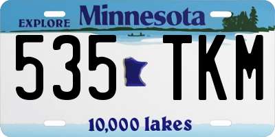 MN license plate 535TKM