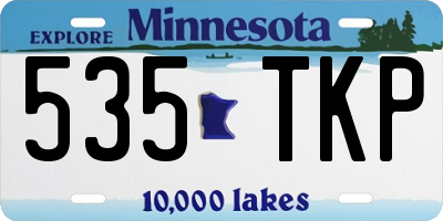 MN license plate 535TKP