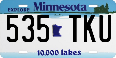 MN license plate 535TKU
