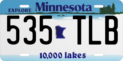 MN license plate 535TLB
