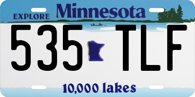MN license plate 535TLF