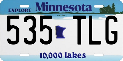 MN license plate 535TLG