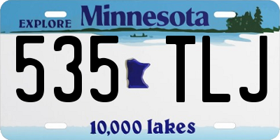 MN license plate 535TLJ
