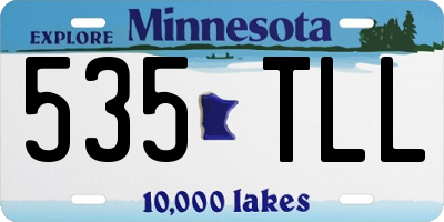 MN license plate 535TLL