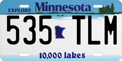 MN license plate 535TLM