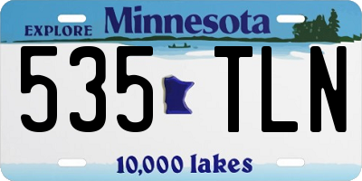 MN license plate 535TLN