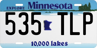 MN license plate 535TLP