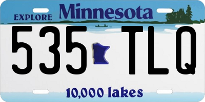 MN license plate 535TLQ