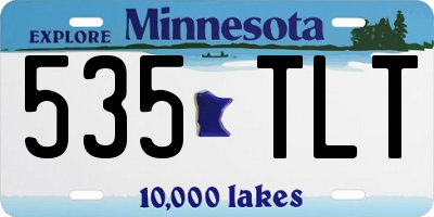 MN license plate 535TLT