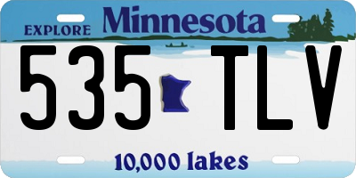 MN license plate 535TLV