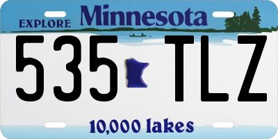 MN license plate 535TLZ