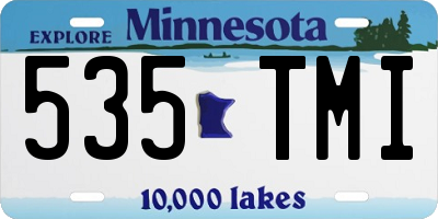 MN license plate 535TMI
