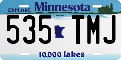 MN license plate 535TMJ