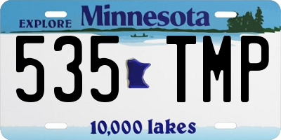 MN license plate 535TMP