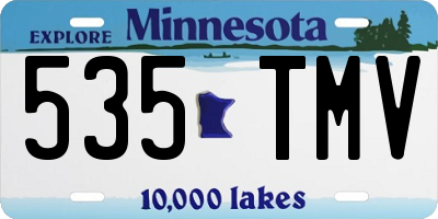 MN license plate 535TMV