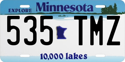MN license plate 535TMZ