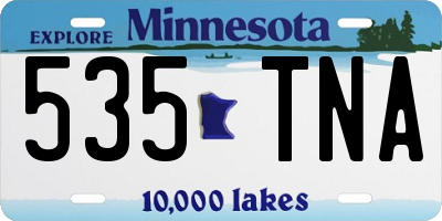MN license plate 535TNA
