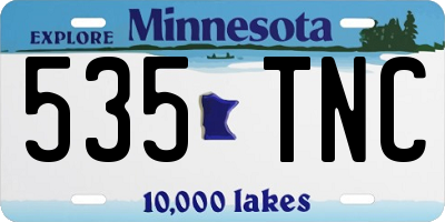 MN license plate 535TNC