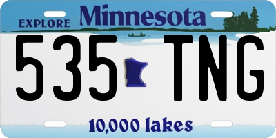 MN license plate 535TNG