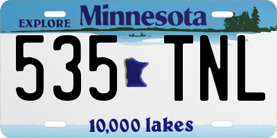 MN license plate 535TNL