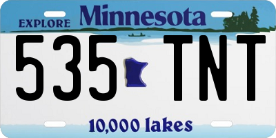 MN license plate 535TNT