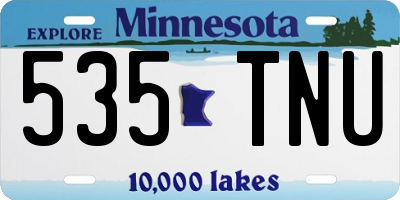 MN license plate 535TNU