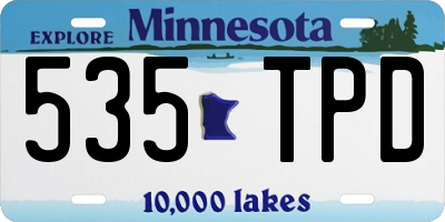 MN license plate 535TPD