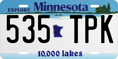 MN license plate 535TPK