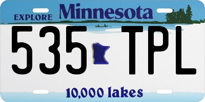 MN license plate 535TPL