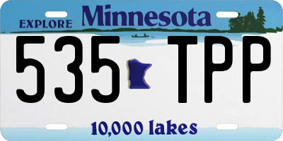 MN license plate 535TPP