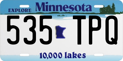 MN license plate 535TPQ