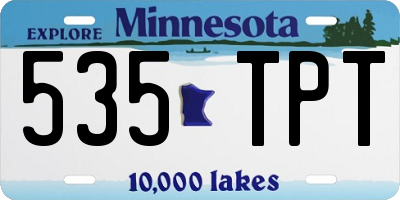 MN license plate 535TPT