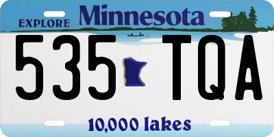 MN license plate 535TQA