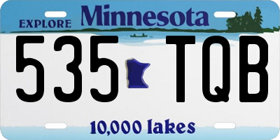 MN license plate 535TQB