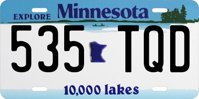 MN license plate 535TQD