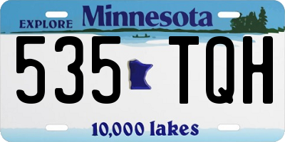 MN license plate 535TQH