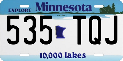 MN license plate 535TQJ
